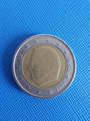 Moneta due euro belgio re - moneta, 2