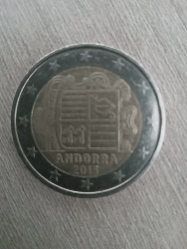 Moneta due euro rara andorra - euro,