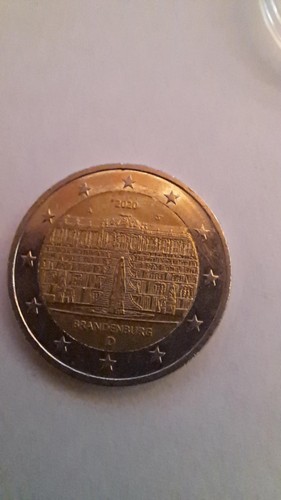 Due euro raro brandeburg - euro,