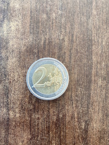 Moneta due euro rara - due,