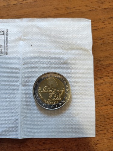 Moneta due euro - due, rara