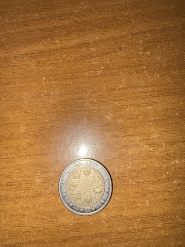 Moneta due euro rara - due,