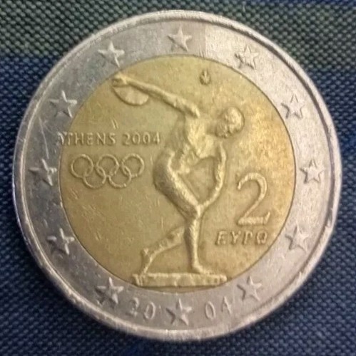 Moneta due euro athens - moneta, da