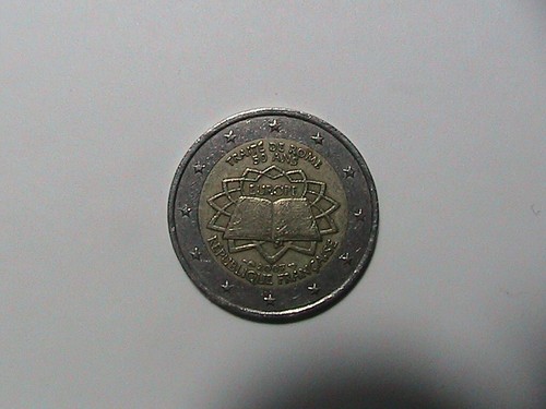 Moneta due euro rara - due,