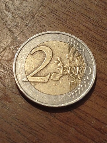 Moneta due euro - moneta, da