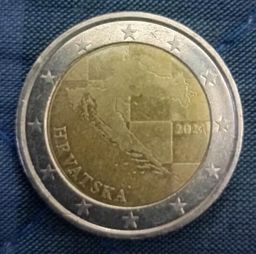 Moneta due euro hrvastska - moneta,