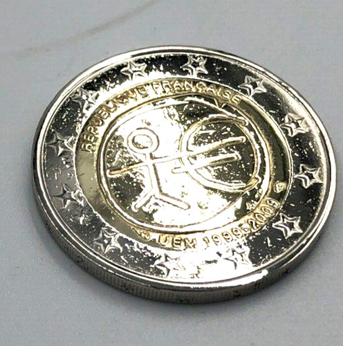 Moneta due euro francese - due,