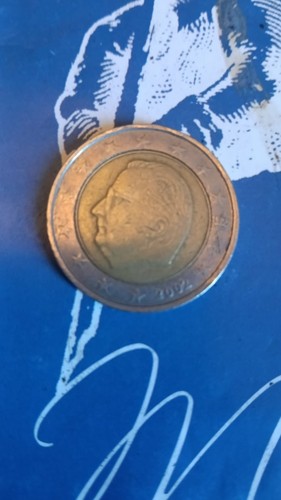 Moneta due euro belgio - moneta, da